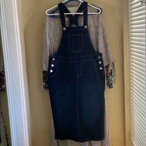 Overall dress denim